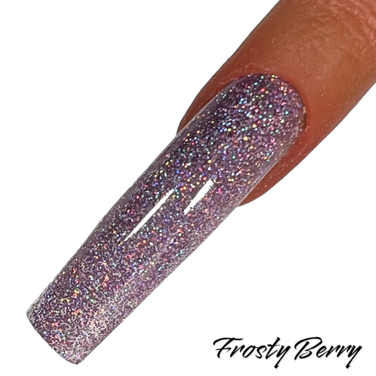 Frosty Berry • Glitter Acrylic