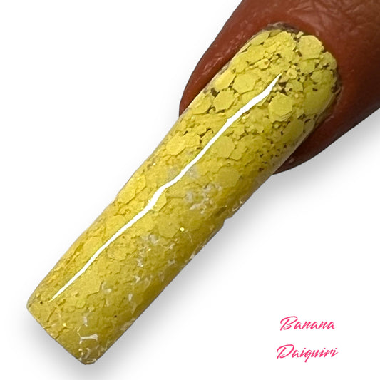 Banana Daiquiri • Glitter Acrylic