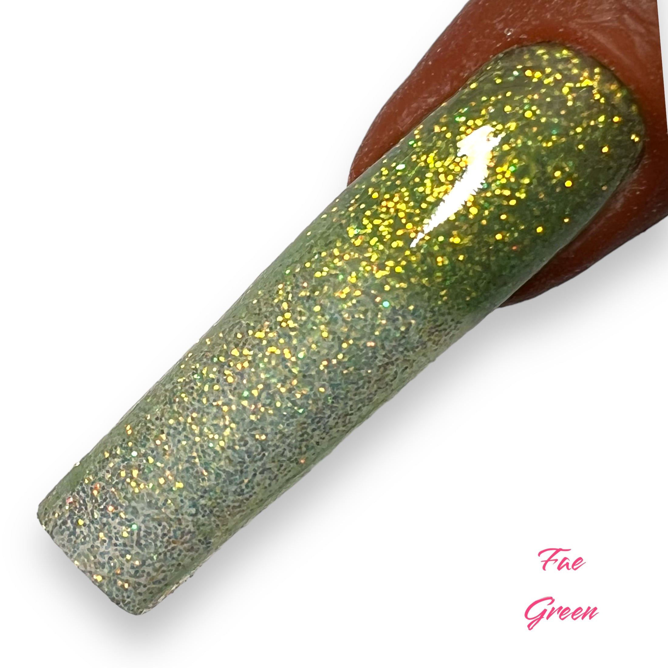 Fae Green • Glitter Acrylic